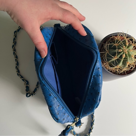 SmartSet Cobalt Blue Small Cross Body Purse - Picture 2 of 10